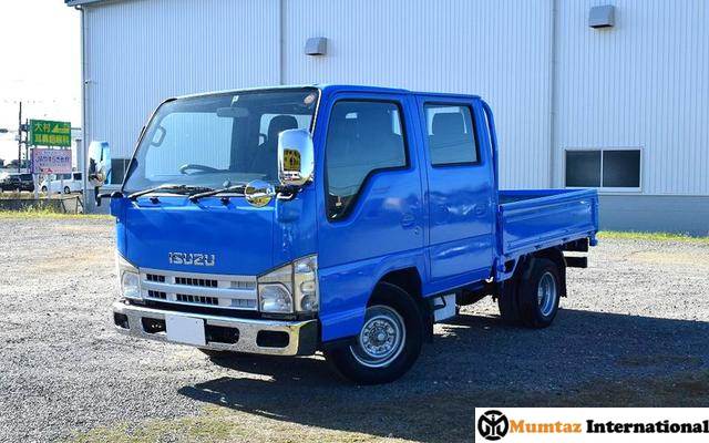 ISUZU ELF TRUCK DOUBLE CAB FLAT LOW